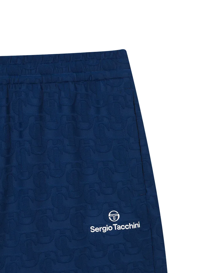 Men Court Styles Sergio Tacchini Daily St Jacquard Shorts Navy