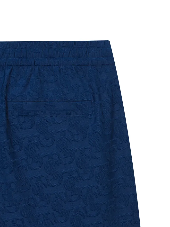Men Court Styles Sergio Tacchini Daily St Jacquard Shorts Navy