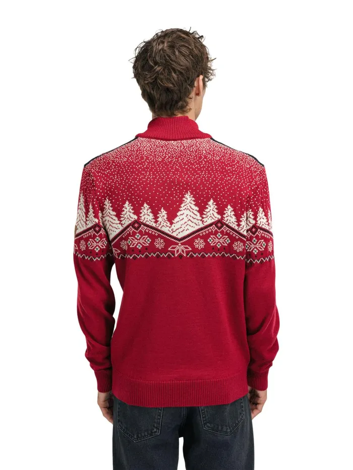 Men Dale Of Norway Halfzip Dale Christmas Sweater 8211 Merino Wool