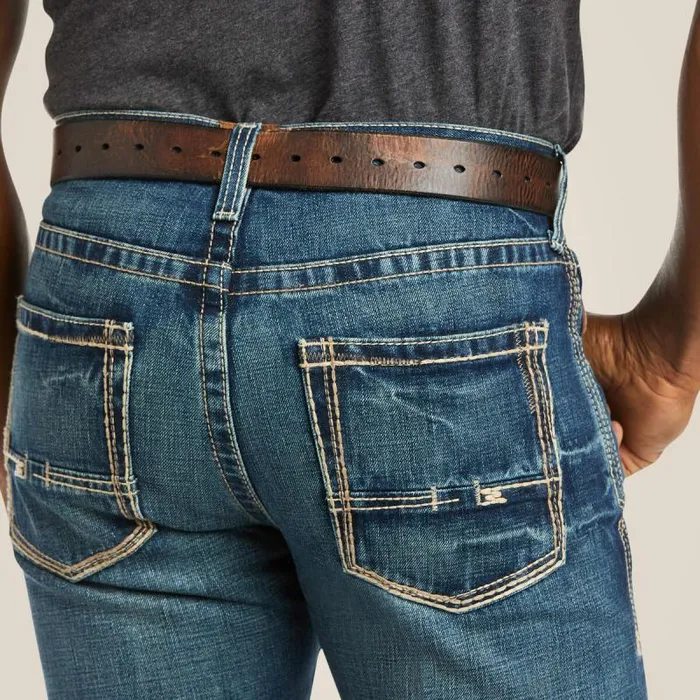 Men Denim Ariat M5 Slim Boundary Stackable Straight Leg Jean Gulch
