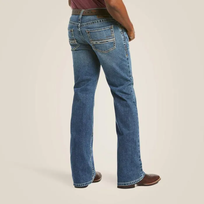 Men Denim Ariat M5 Slim Stretch Stillwell Stackable Straight Leg Jean Fargo