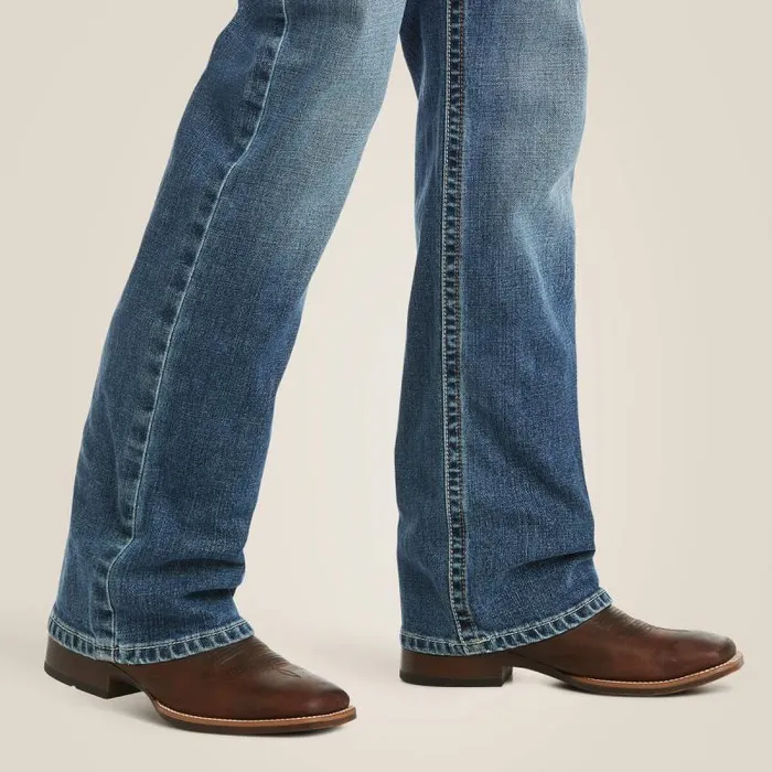 Men Denim Ariat M5 Slim Stretch Stillwell Stackable Straight Leg Jean Fargo