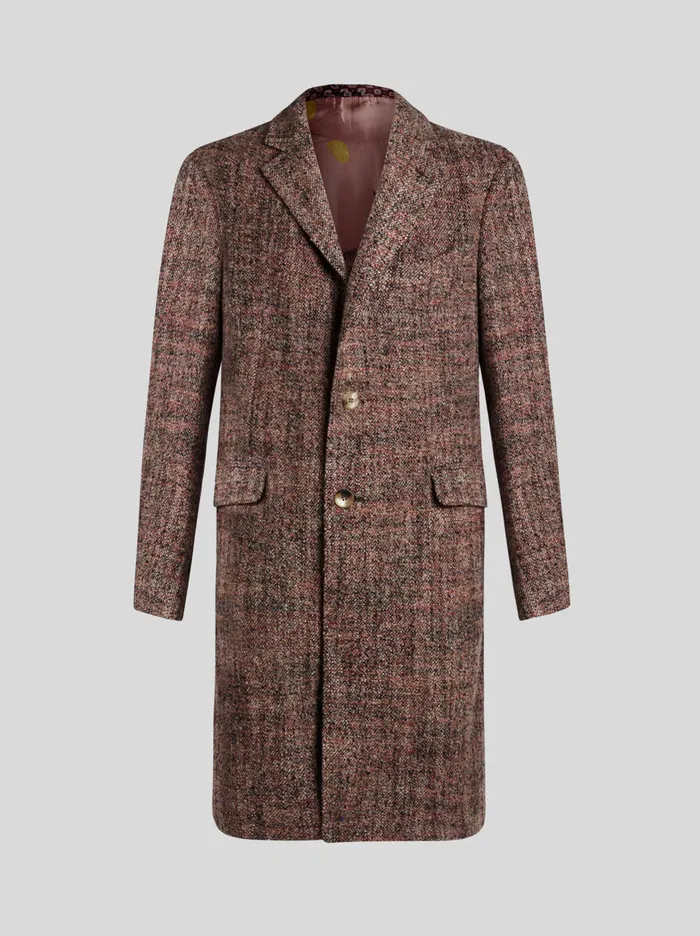Men Etro Coats And Outerwear WoolBlend Coat Beige
