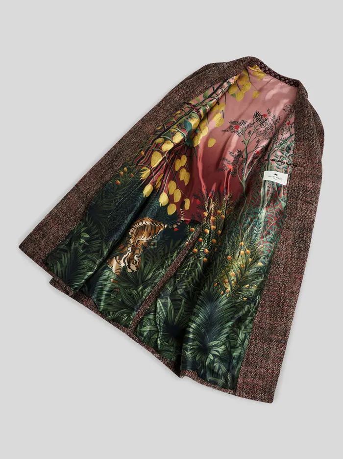 Men Etro Coats And Outerwear WoolBlend Coat Beige Men Etro Coats And Outerwear WoolBlend Coat Beige