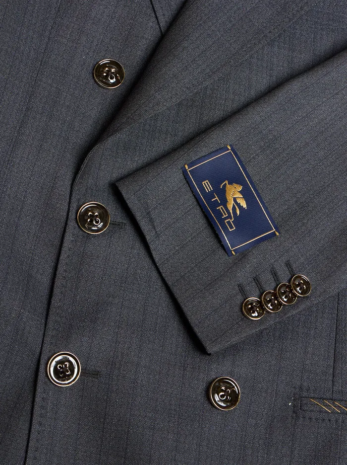 Men Etro Jackets DoubleBreasted Wool Blazer Navy Blue Men Etro Jackets DoubleBreasted Wool Blazer Navy Blue