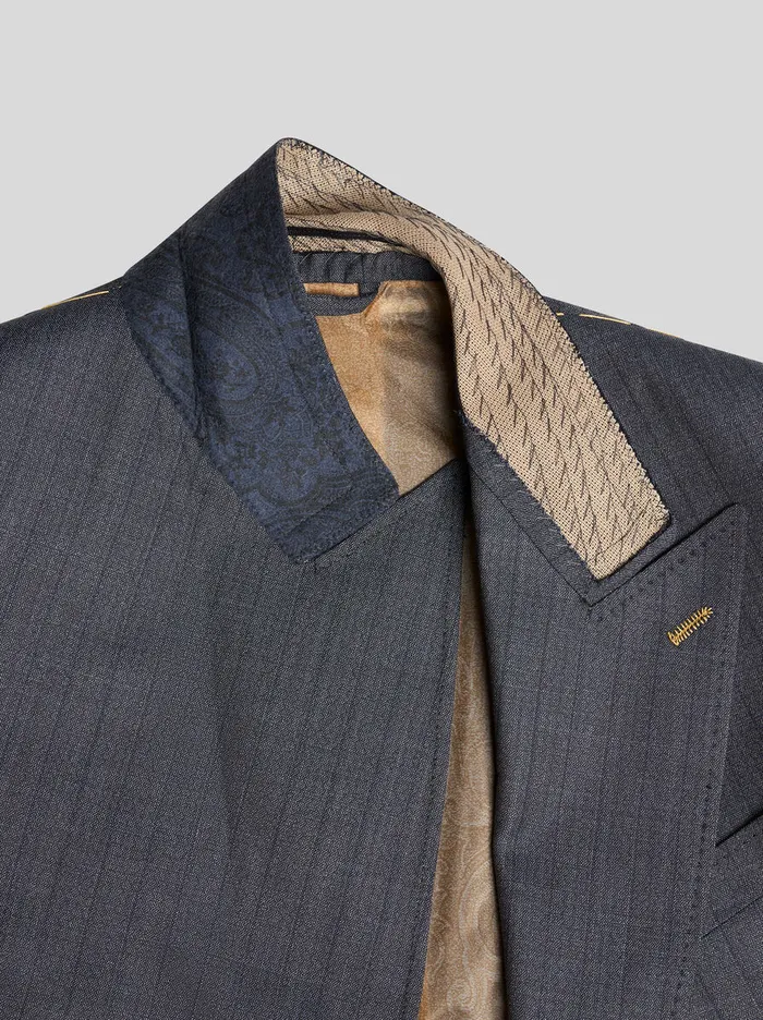 Men Etro Jackets DoubleBreasted Wool Blazer Navy Blue Men Etro Jackets DoubleBreasted Wool Blazer Navy Blue