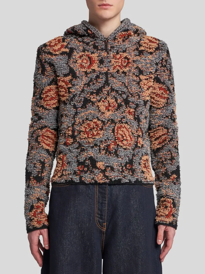 Men Etro TShirt And Sweatshirts Knit Hoodie Multicolour Men Etro TShirt And Sweatshirts Knit Hoodie Multicolour