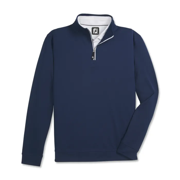 Men FootJoy Base MidLayers Approach QuarterZip Navy