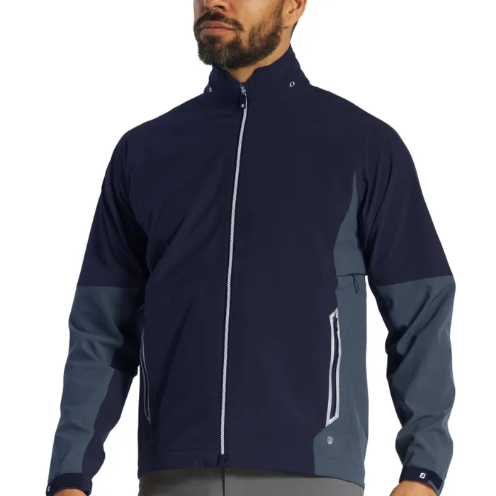Men FootJoy Outer Layers HydroTour Rain Jacket Navy