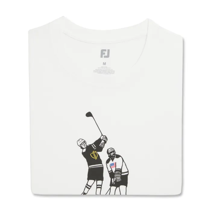 Men FootJoy Shirts 2024 Presidents Cup Swing Tee White