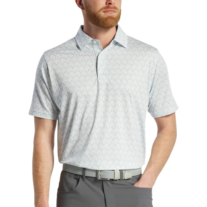 Men FootJoy Shirts Soaring Eagle Lisle White Men FootJoy Shirts Soaring Eagle Lisle White