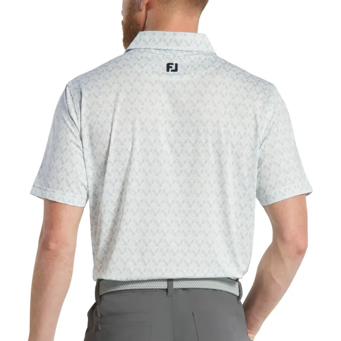 Men FootJoy Shirts Soaring Eagle Lisle White Men FootJoy Shirts Soaring Eagle Lisle White