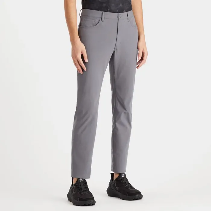 Men GFORE Grey Tour 5 Pocket 4Way Stretch Straight Leg Golf Pants