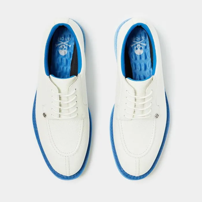 Men GFORE White Limited Edition Two Tone Split Toe Gallivanter Golf Shoes