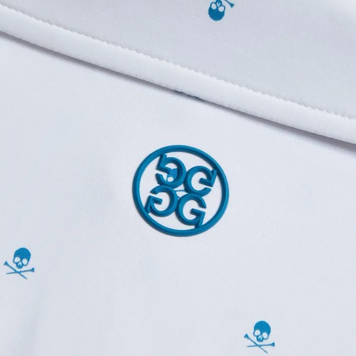 Men GFORE White Skull and T039s Long Sleeve Ice Nylon Slim Fit Sun Shirt Golf Jacket