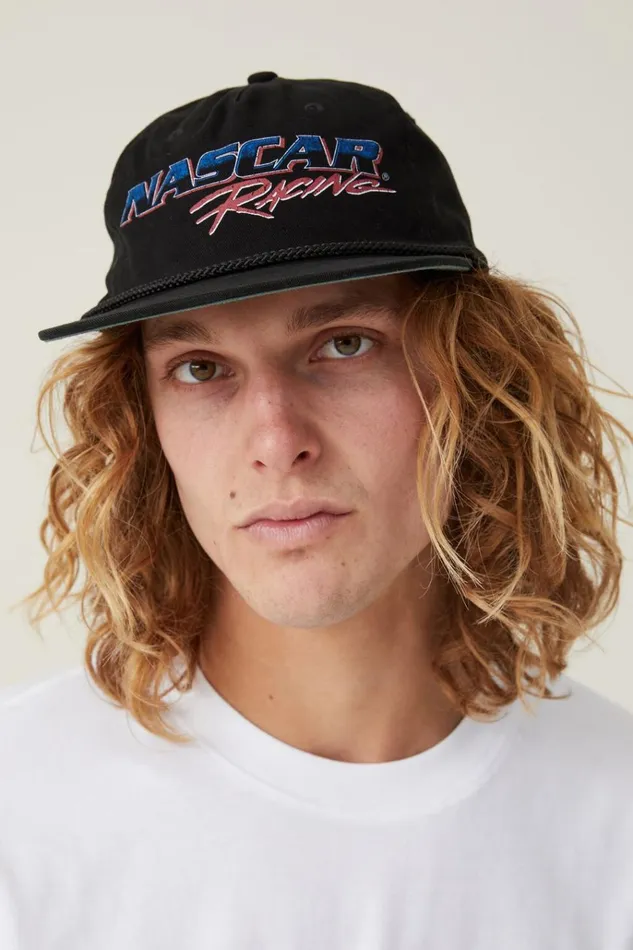 Men Hats Cotton On Nascar 5 Panel Graphic Hat Lcn Ncr Washed Black Racing Logo Men Hats Cotton On Nascar 5 Panel Graphic Hat Lcn Ncr Washed Black Racing Logo