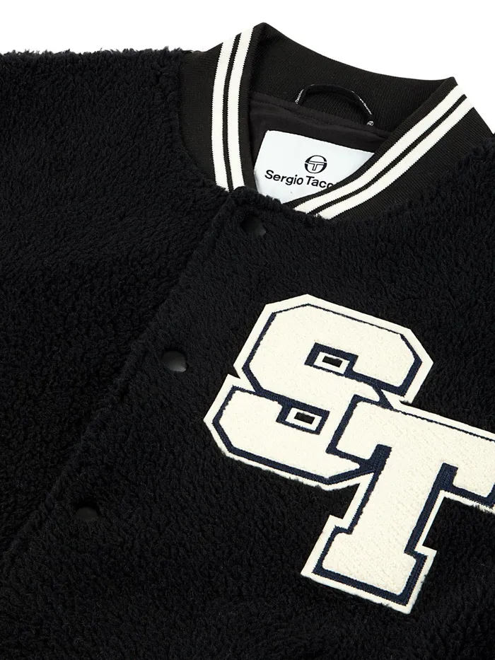Men Jackets Sergio Tacchini Toppa Varsity Bomber Black Beauty