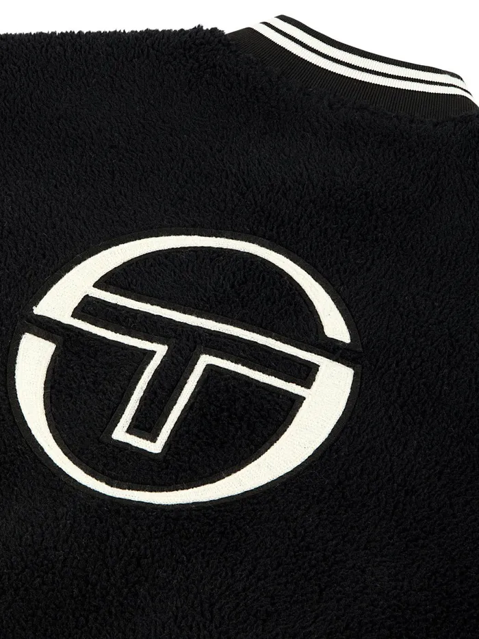 Men Jackets Sergio Tacchini Toppa Varsity Bomber Black Beauty