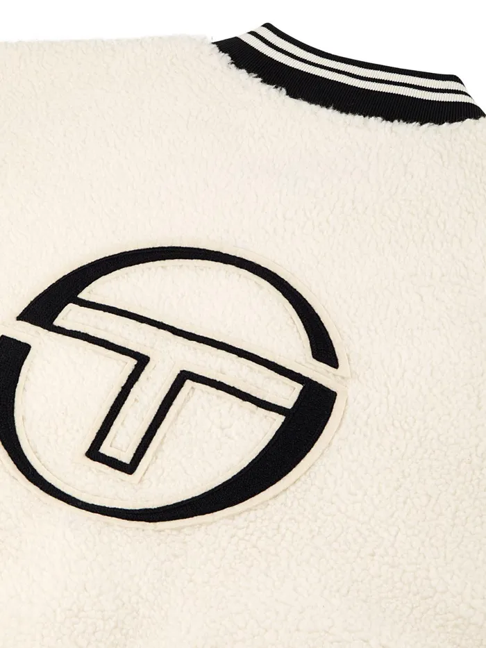 Men Jackets Sergio Tacchini Toppa Varsity Bomber Gardenia