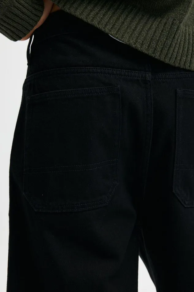 Men Jeans Cotton On Baggy Denim Short Rinse Black Men Jeans Cotton On Baggy Denim Short Rinse Black
