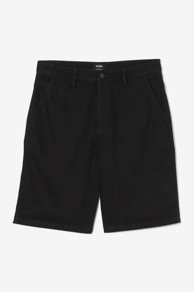 Men Jeans Cotton On Baggy Denim Short Rinse Black Men Jeans Cotton On Baggy Denim Short Rinse Black