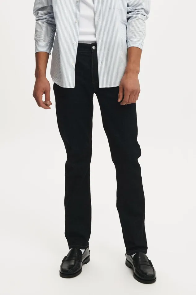 Men Jeans Cotton On Regular Straight Jean Selvedge Rinse Blue Men Jeans Cotton On Regular Straight Jean Selvedge Rinse Blue