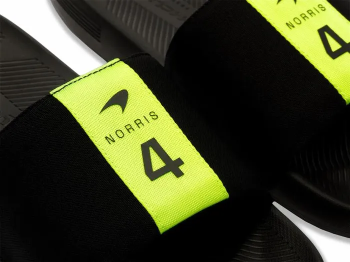 Men KSwiss Slides and Sandals SLIDE SANDAL LN X MCLAREN Blacksafety Yellow