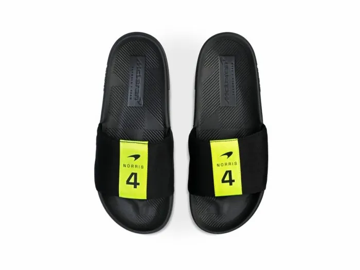 Men KSwiss Slides and Sandals SLIDE SANDAL LN X MCLAREN Blacksafety Yellow