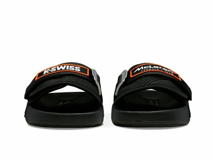 Men KSwiss Slides and Sandals STRAP SANDAL X MCLAREN Blackpapaya