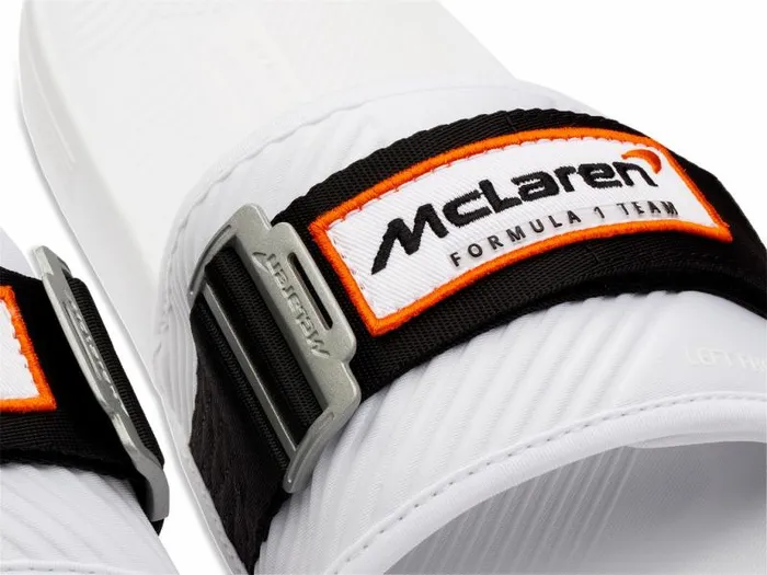 Men KSwiss Slides and Sandals STRAP SANDAL X MCLAREN White black papaya