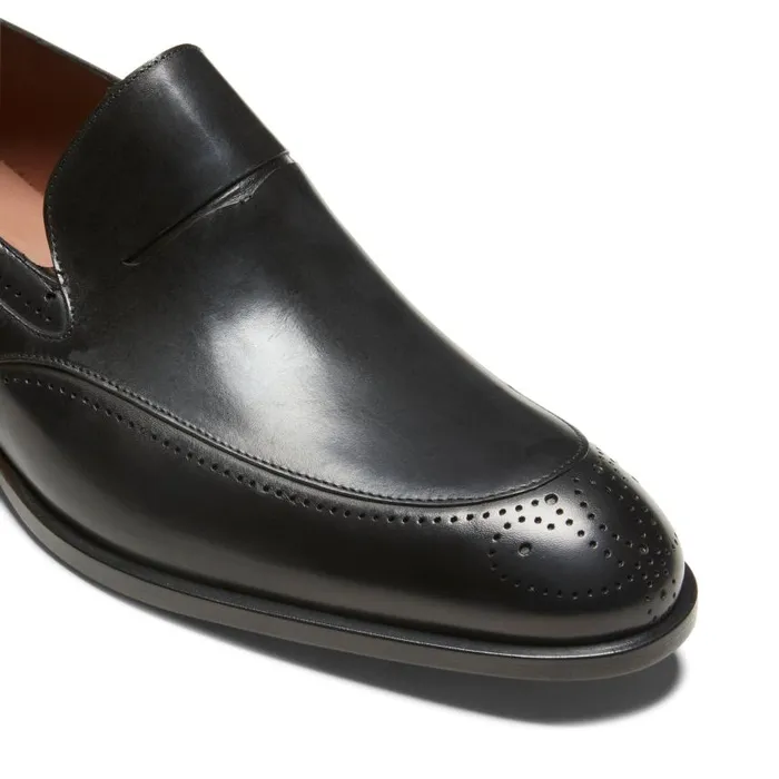 Men Leather And Suede Loafer Black Fratelli Rossetti Loafers Men Leather And Suede Loafer Black Fratelli Rossetti Loafers