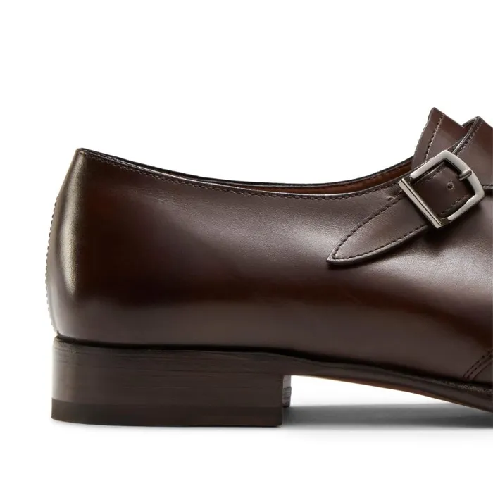Men Leather DoubleBuckle Derby Shoe Mahogany Fratelli Rossetti LaceUp Shoes Men Leather DoubleBuckle Derby Shoe Mahogany Fratelli Rossetti LaceUp Shoes