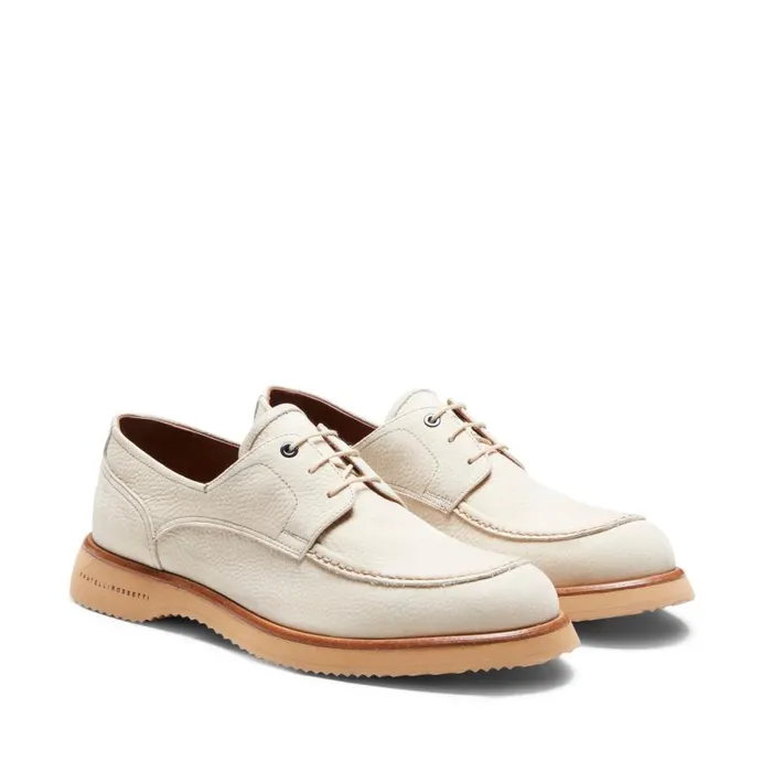 Men Leather LaceUp Shoe Ivory Fratelli Rossetti LaceUp Shoes Men Leather LaceUp Shoe Ivory Fratelli Rossetti LaceUp Shoes