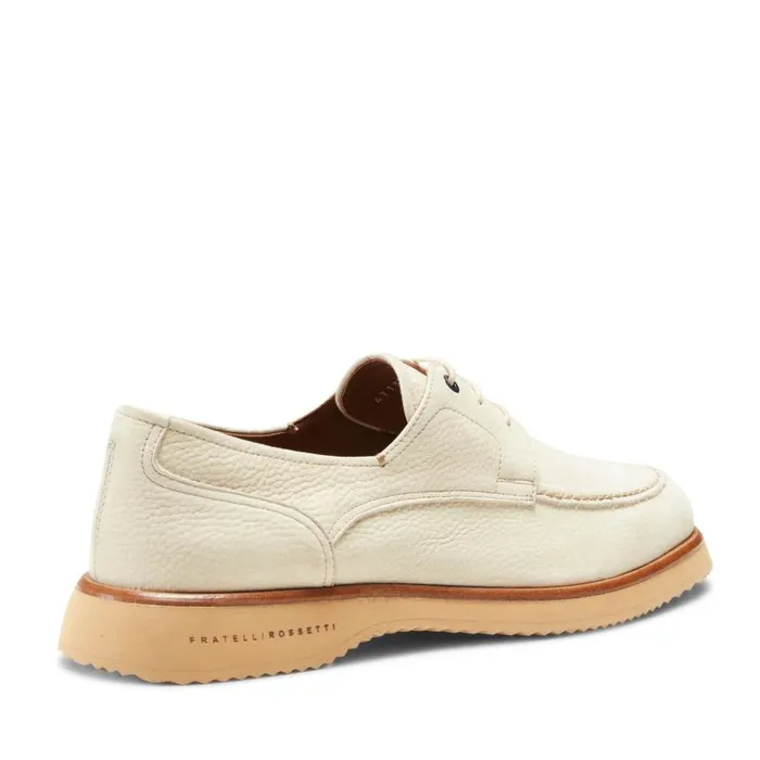 Men Leather LaceUp Shoe Ivory Fratelli Rossetti LaceUp Shoes Men Leather LaceUp Shoe Ivory Fratelli Rossetti LaceUp Shoes