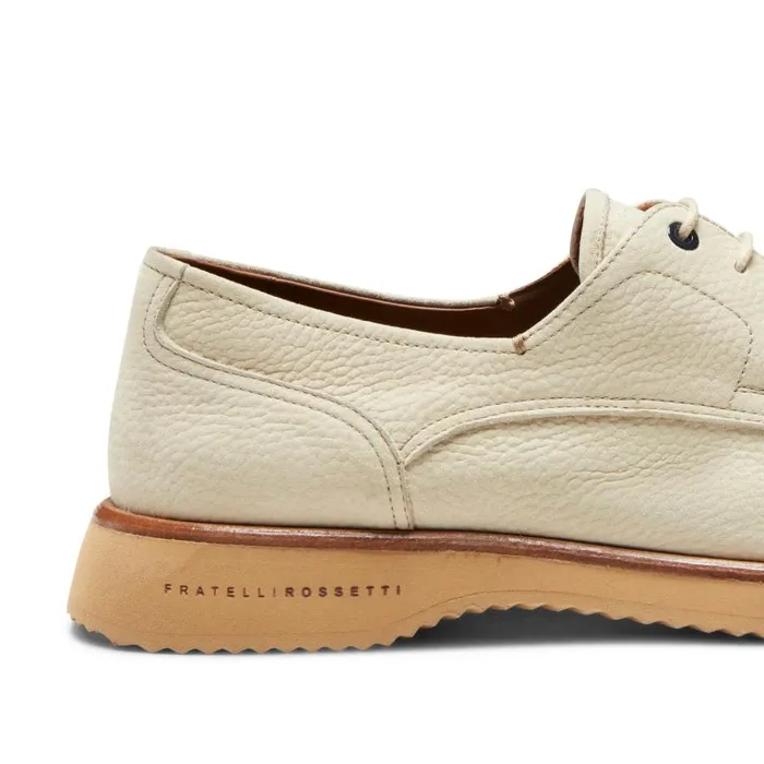 Men Leather LaceUp Shoe Ivory Fratelli Rossetti LaceUp Shoes Men Leather LaceUp Shoe Ivory Fratelli Rossetti LaceUp Shoes