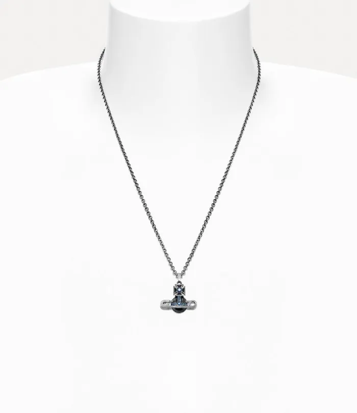 Men Man Kitty Pendant Necklace Rutheniummontanacrystalblackenamel Vivienne Westwood Classic Styles Men Man Kitty Pendant Necklace Rutheniummontanacrystalblackenamel Vivienne Westwood Classic Styles