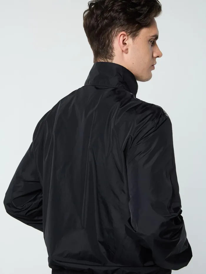 Men Nylon Sergio Tacchini Dama Track Jacket Black Beauty