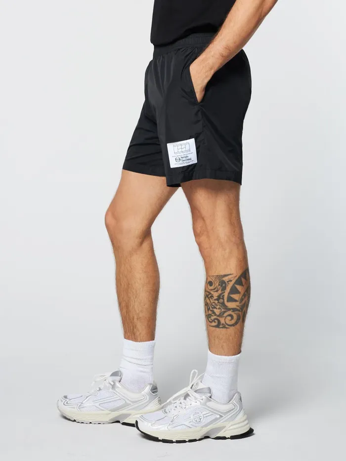 Men Nylon Sergio Tacchini Onda Short Black Beauty