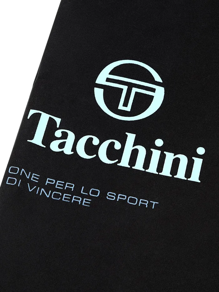 Men Pants And Sweatpants Sergio Tacchini Bari Graphic Sweatpant Black Beauty