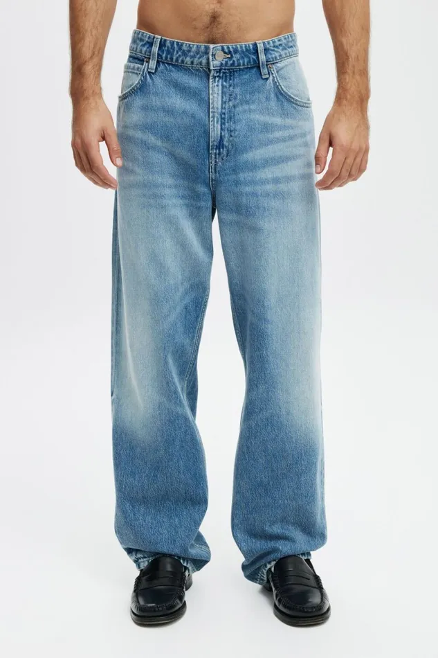 Men Pants Cotton On Baggy Jean Cannonball Blue Men Pants Cotton On Baggy Jean Cannonball Blue