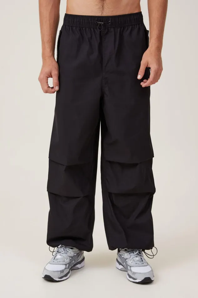 Men Pants Cotton On Parachute Field Pant Black Men Pants Cotton On Parachute Field Pant Black