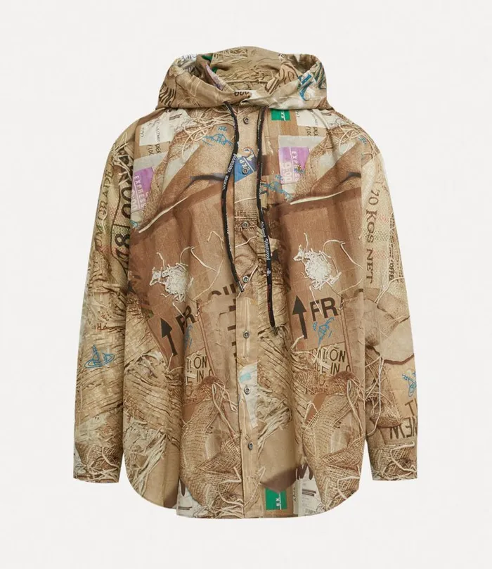 Men Rib Hoodie Shirt Trash Vivienne Westwood Shirts