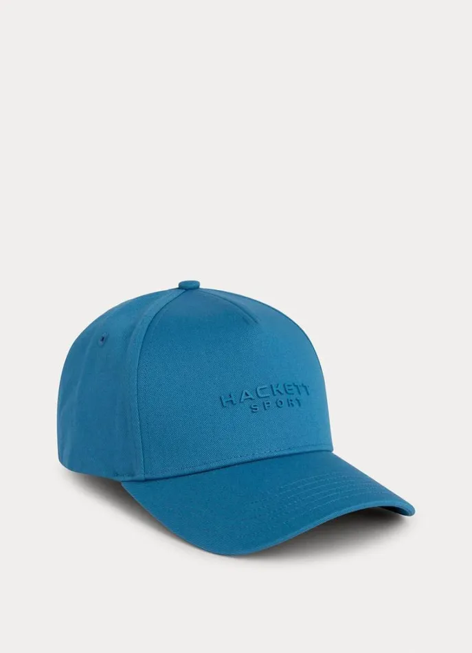 Men Scarves and Caps Hackett London Hackett Sport Baseball Cap Teal Blue
