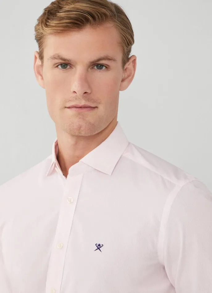 Men Shirts Hackett London Slim Fit Bengal Striped Shirt Pink