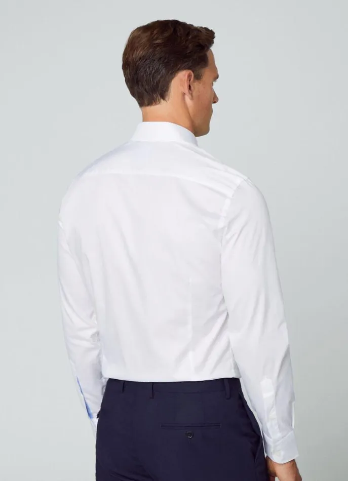 Men Shirts Hackett London Slim Fit StainResistant Shirt White