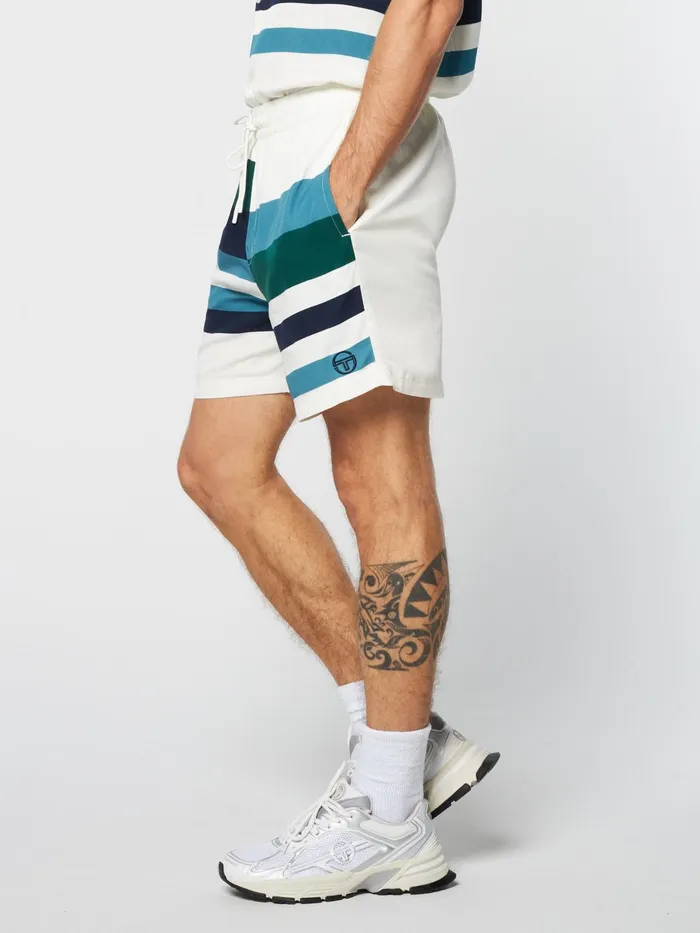 Men Shorts And Swim Sergio Tacchini Pennellata Short Gardenia Multi