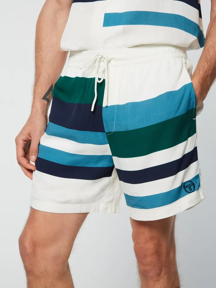 Men Shorts And Swim Sergio Tacchini Pennellata Short Gardenia Multi