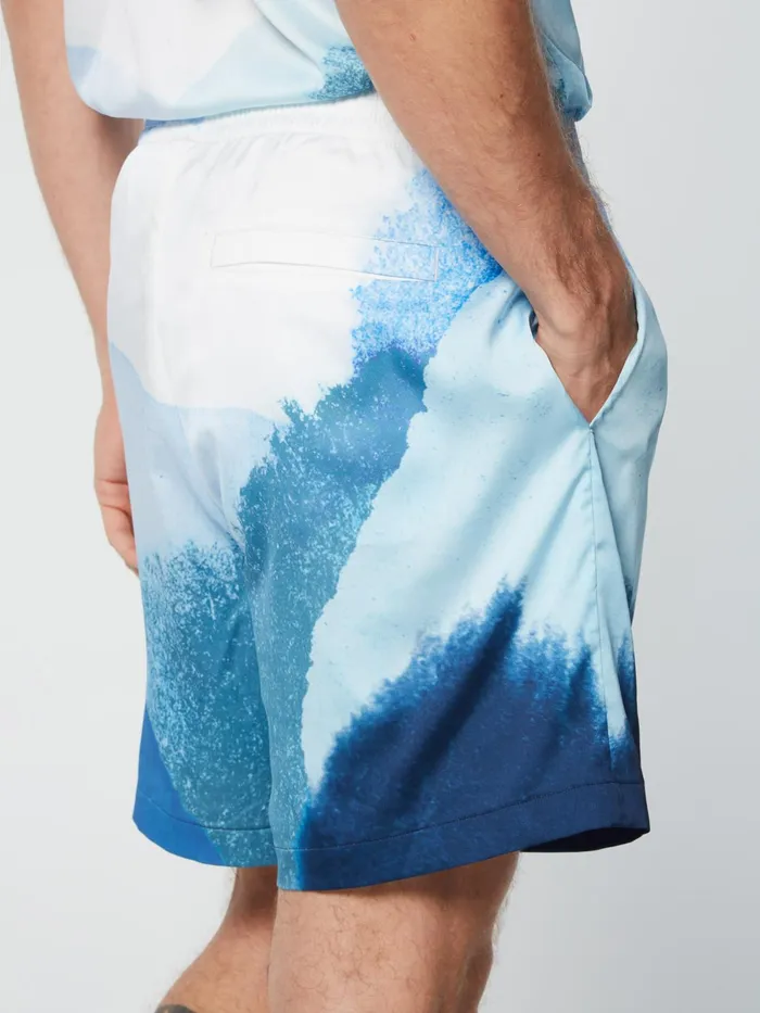Men Shorts And Swim Sergio Tacchini Spiaggia Cabana Short Maritime Blue Multi