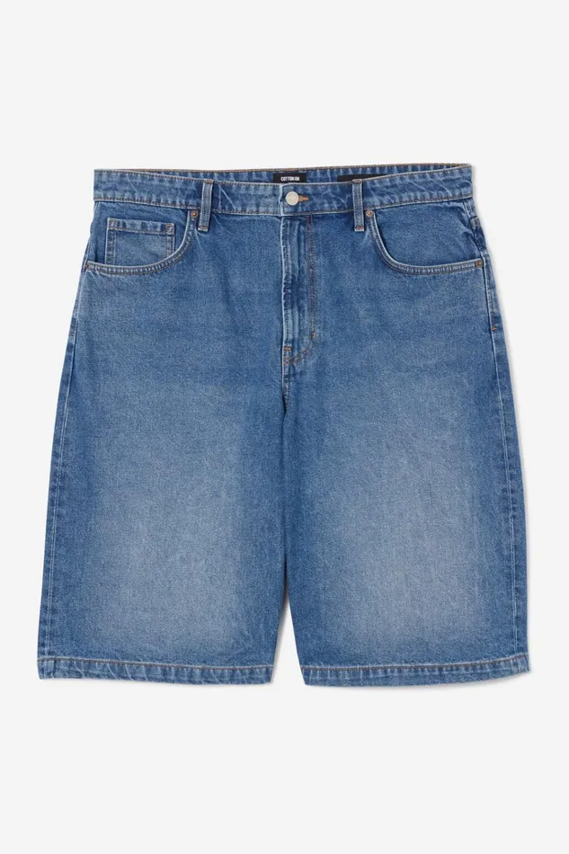 Men Shorts Cotton On Denim Jort Shock Blue Wash Men Shorts Cotton On Denim Jort Shock Blue Wash