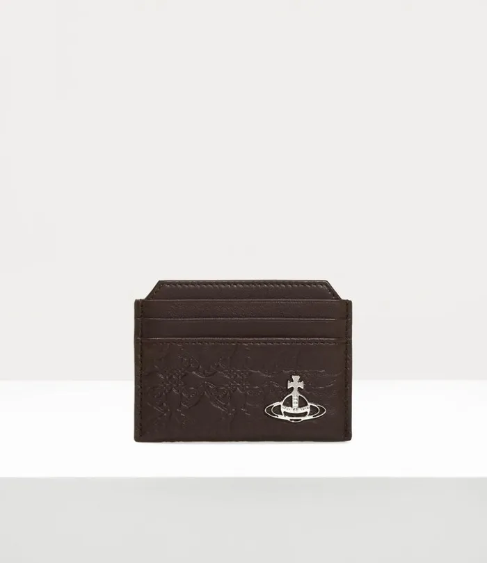 Men Slim Card Holder Brown Vivienne Westwood Wallets